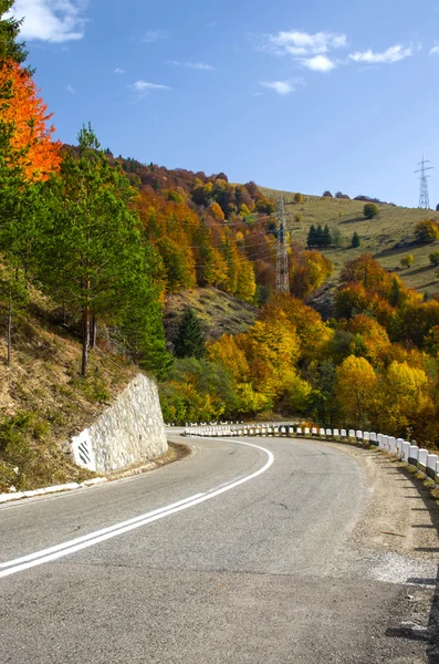 Herfst weg — Stockfoto