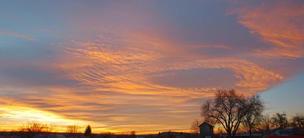 Sonnenaufgangspanorama — Stockfoto