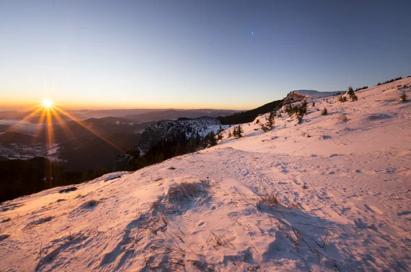 Hermoso amanecer invierno —  Fotos de Stock