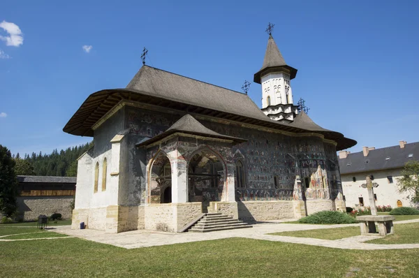 Painted church in Moldavia — Stock Photo, Image