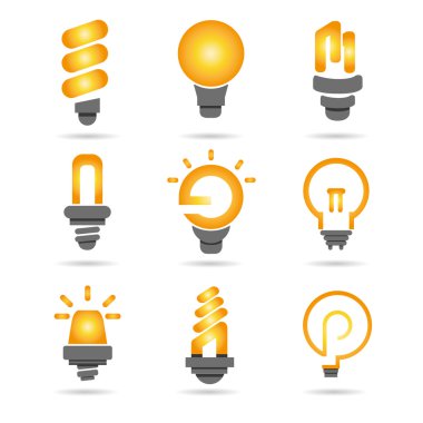 light bulb icons clipart