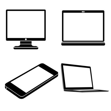 bilgisayar ve gadget simgeler