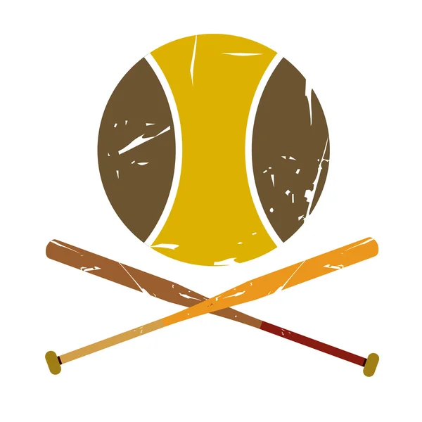 Ретро-бейсбольная бита — стоковый вектор