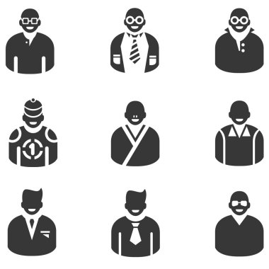 kişi ve meslek simgeler