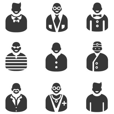 kişi ve meslek simgeler
