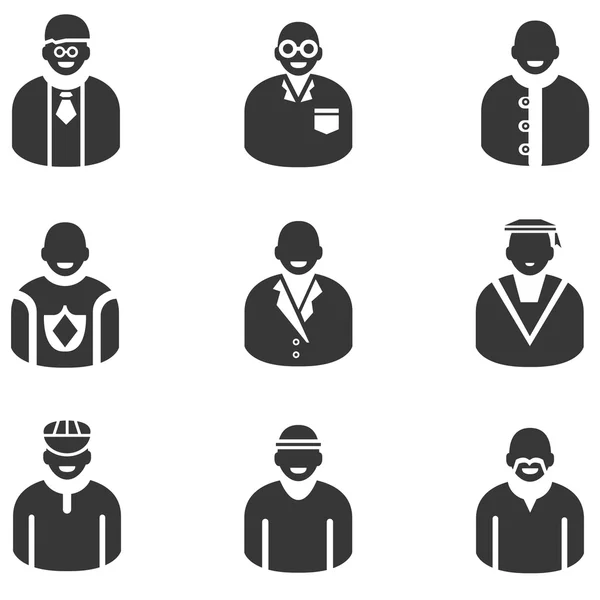 Personnes et icônes de la profession — Image vectorielle