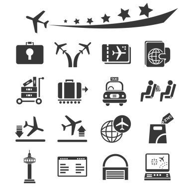 Havaalanı Icons set