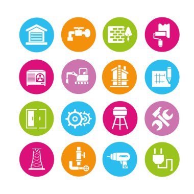 İnşaat Icons set