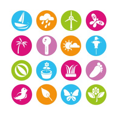 doğa simgeler kümesi, düğmeler