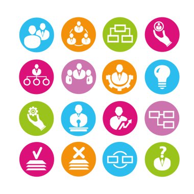 organizasyon yönetim simgeleri