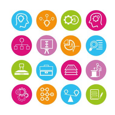 iş çözüm simgeler kümesi, düğmeler