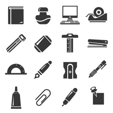 Kırtasiye Simgeleri Ayarla