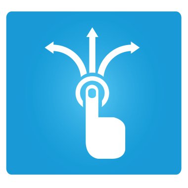 Mavi düğme sembolünde dağıtım