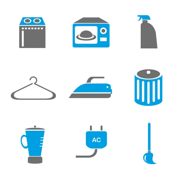 Household icons set — Stock Vector