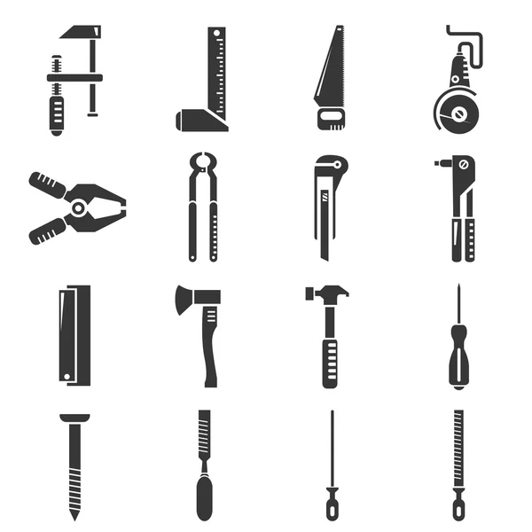 Iconos de herramientas de construcción — Vector de stock