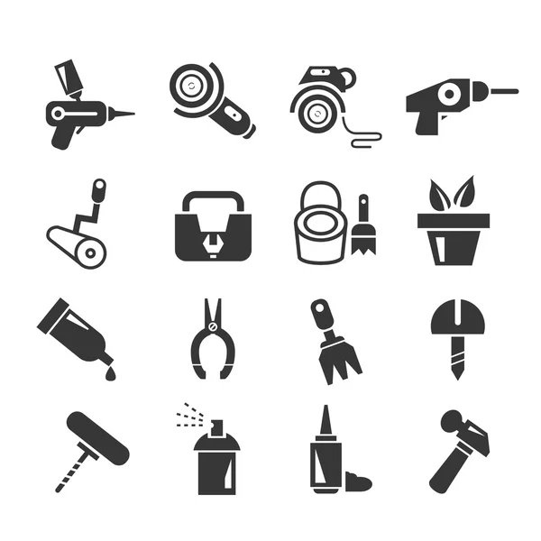 Conjunto de iconos de herramienta — Archivo Imágenes Vectoriales