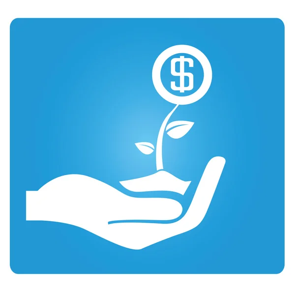 Hand holding money — Stock Vector