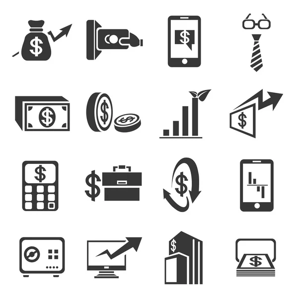 Financial concept icons — Stock Vector