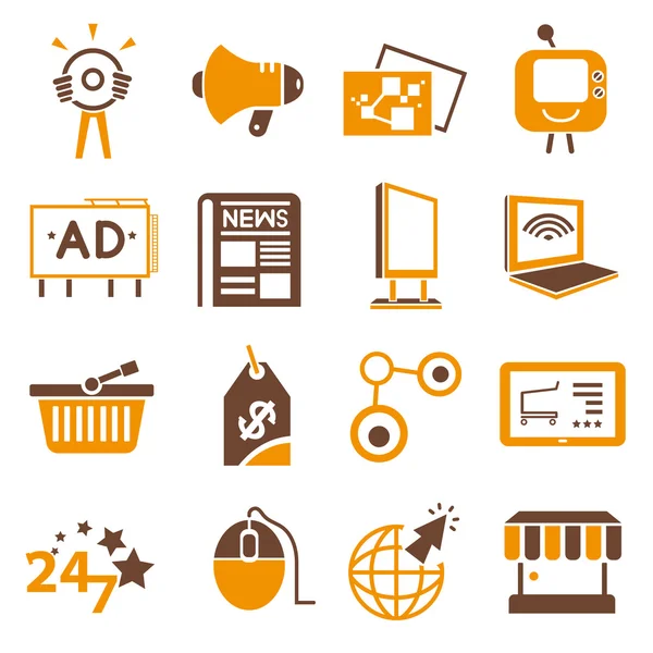 Internet marketing icons — Stock Vector