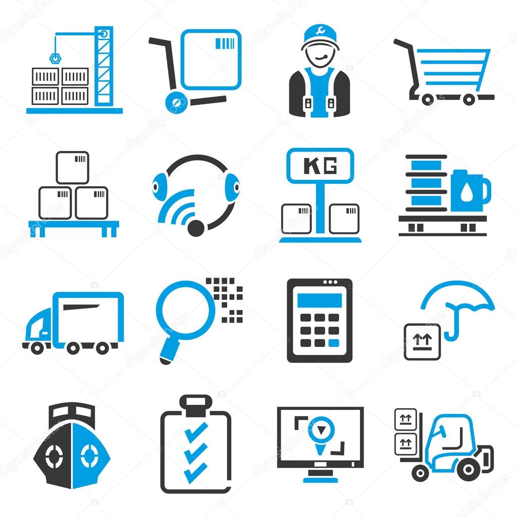 shipping management icons