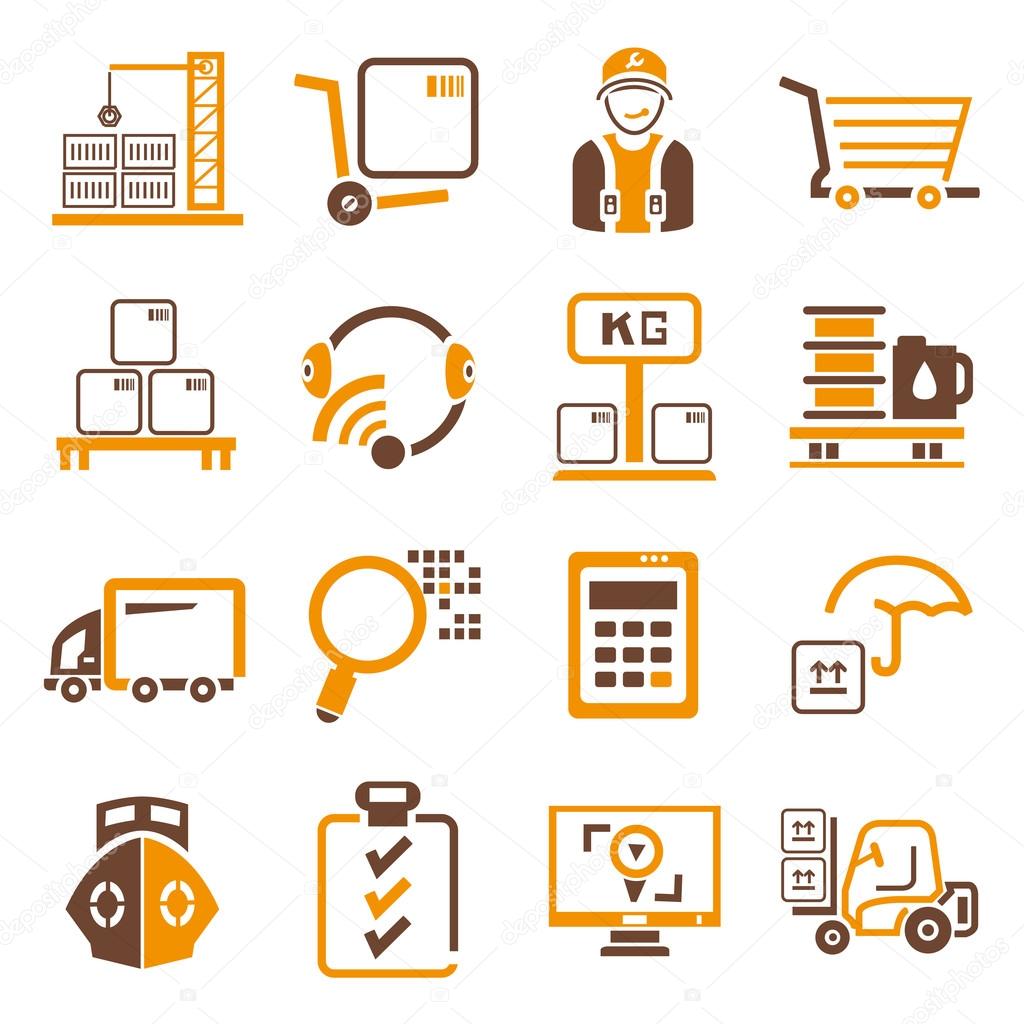 shipping management icons