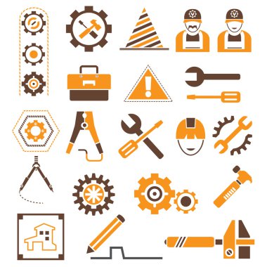 Mühendislik Icons set