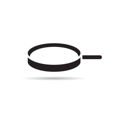 Büyüteç cam ikon vektör çizimi