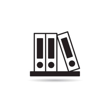 beyaz arkaplanda kitap simgesi vektörü