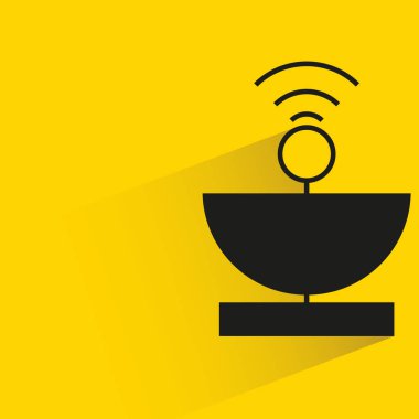 uydu gölgesi sarı arkaplan