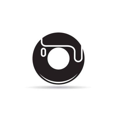 donut ve fırın simgesi vektörü