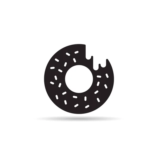Donut Panadería Icono Vector — Archivo Imágenes Vectoriales