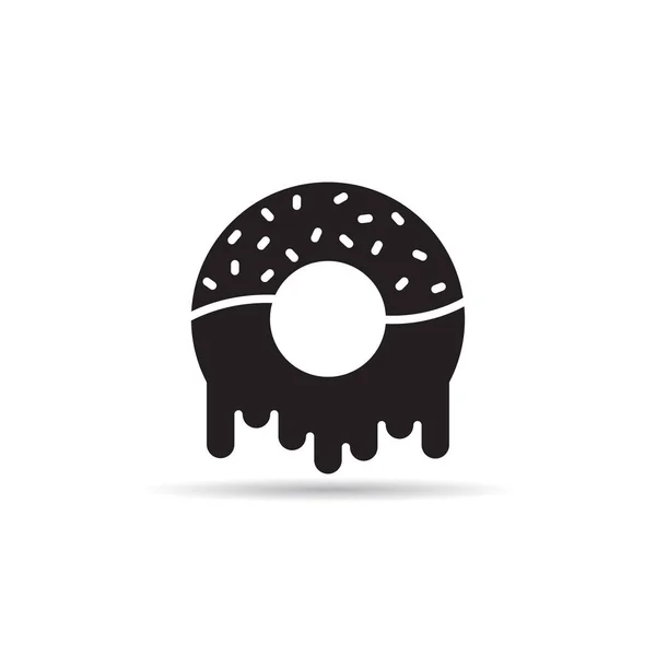 Donut Panadería Icono Vector — Archivo Imágenes Vectoriales