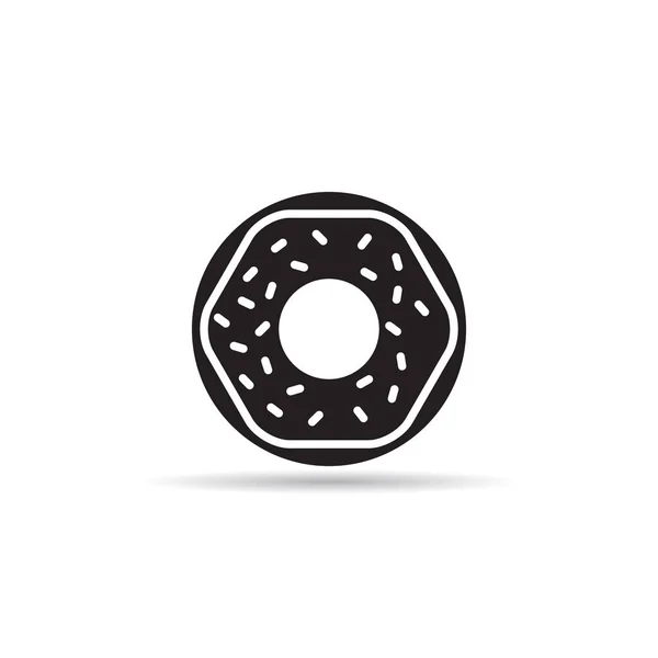 Donut Panadería Icono Vector — Archivo Imágenes Vectoriales