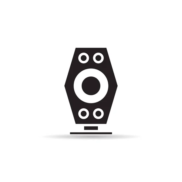 Loudspeaker Amplifier Stereo Icon Vector — Stock Vector