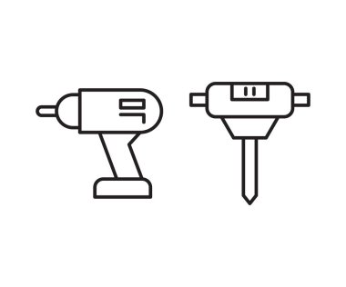 sondaj ve auger simgeleri vektörü ayarla