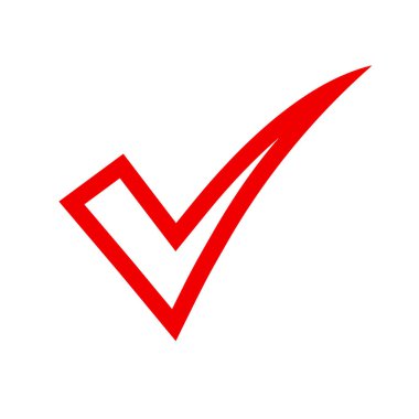 onaylanmış sembol, kırmızı onay işareti