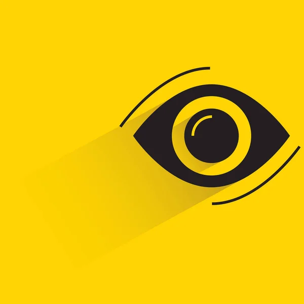 Eye Shadow Yellow Background — Vettoriale Stock