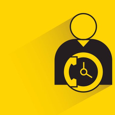 Sarı arkaplanda servis merkezi simgesi