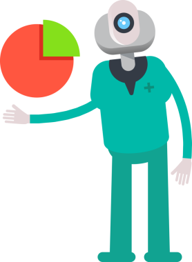 İnsansı Doktor Karakter Tutucu Turta Çizelgesi