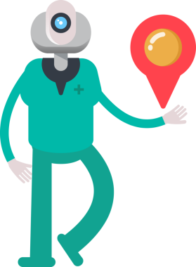 İnsansı Doktor Karakteri Harita İğnesi Tutucu