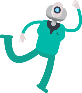 İnsansı Doktor Zıplayıp Uçan Karakter