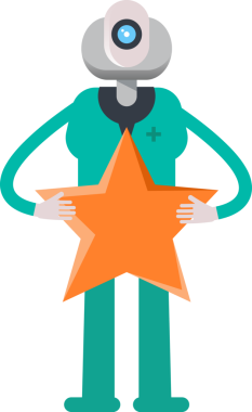 İnsansı Doktor Karakteri Tutucu Yıldız