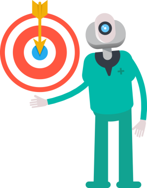 İnsansı Doktor Karakter Tutucu Dart