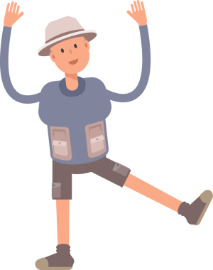 Turist Karakteri Rahatlatıcı Resimler