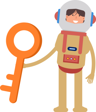 Astronot Karakteri Tutma Anahtarı