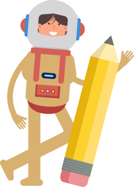 Astronot Karakteri ve Kalem