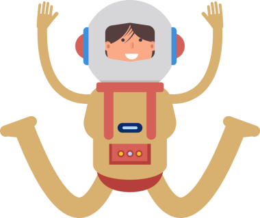 Astronot Atlama Çizimi