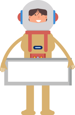 Astronot Karakteri ve Boş İmza