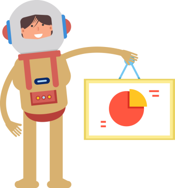 Astronot Karakteri Pasta Çizelgesi İmzalama