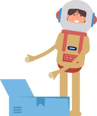 Astronot Karakteri Açma Kutusu